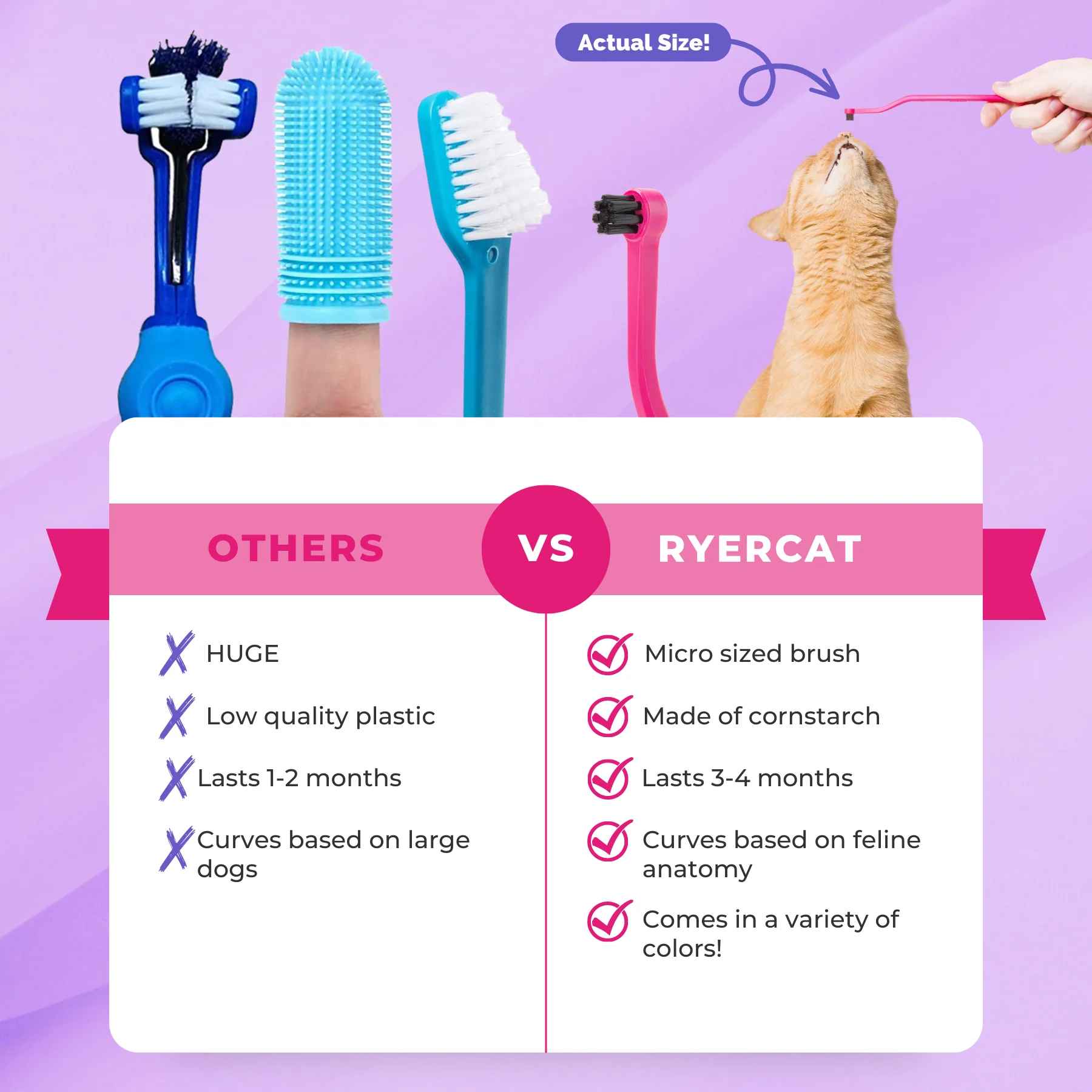 RYERCAT Dual Sided Cat Toothbrush - Image 14