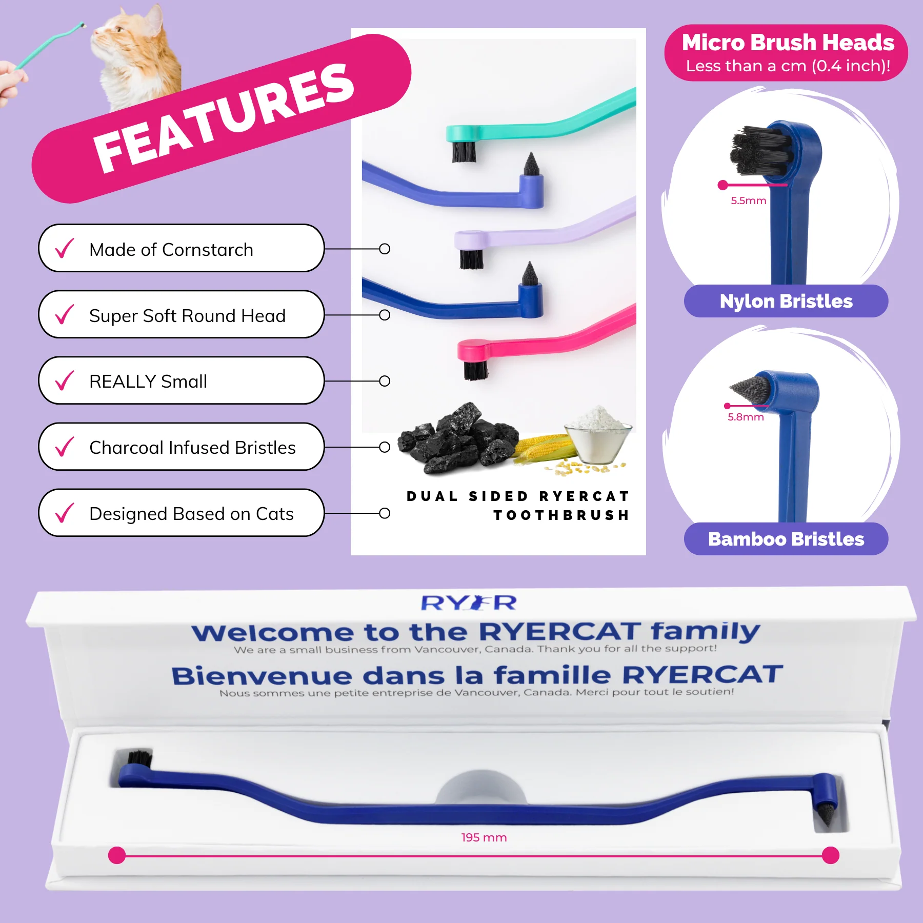 RYERCAT Dual Sided Cat Toothbrush (Germany) - Image 9